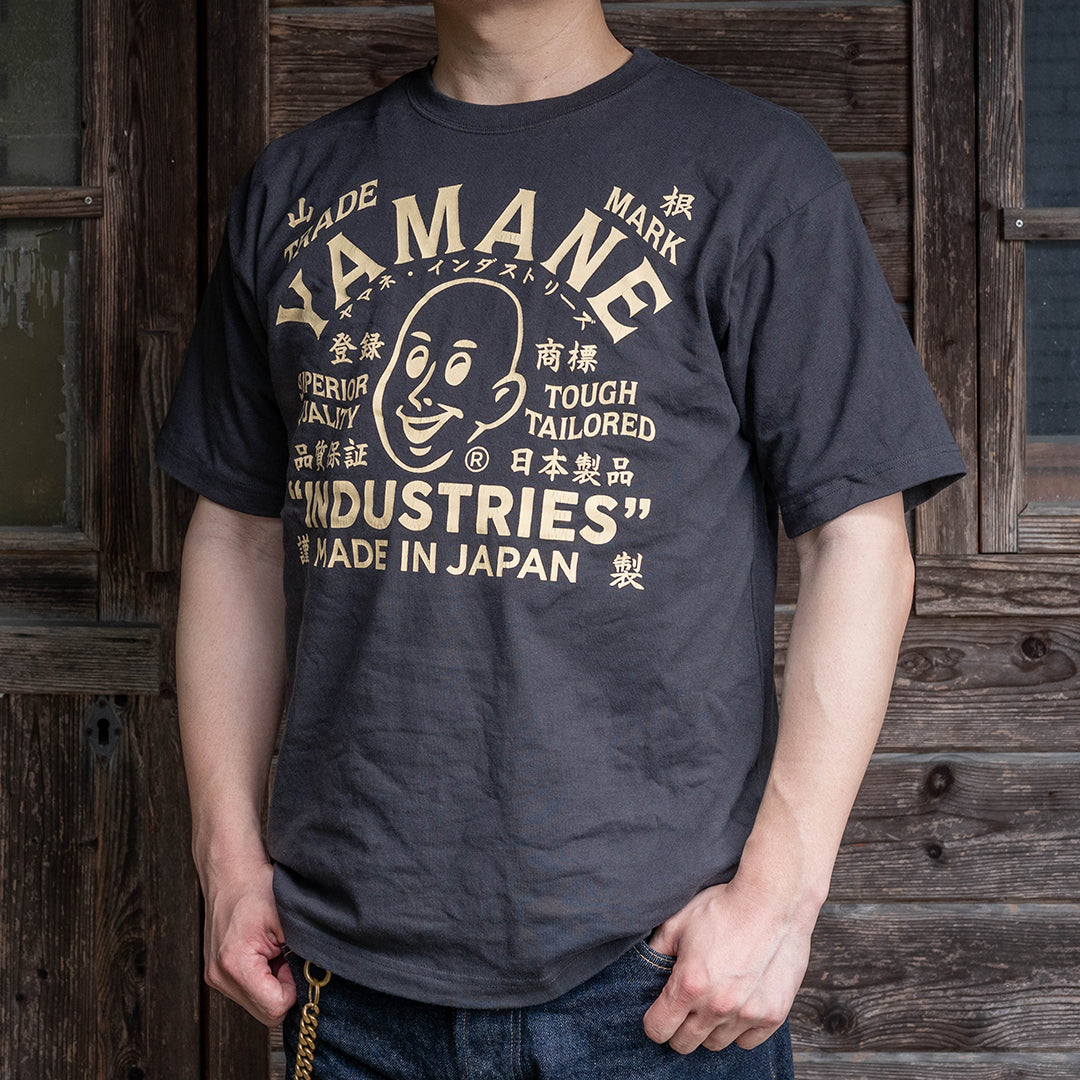 Lot.8002 "Union" 8.1oz USA Cotton T-shirt Black (YAMANE INDUSTRIES / Black)