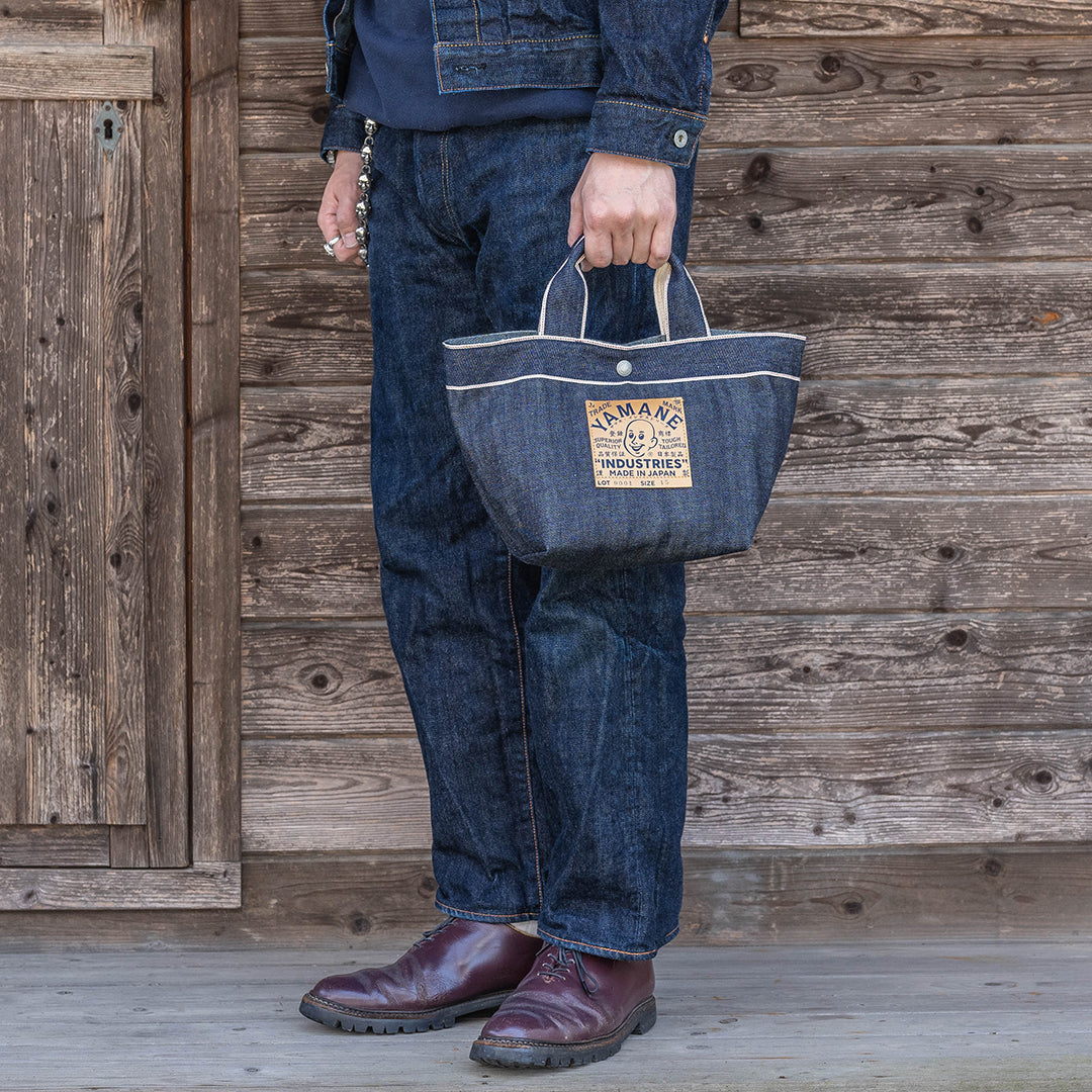 Lot.9001 Denim Boat-Shaped Tote 15"