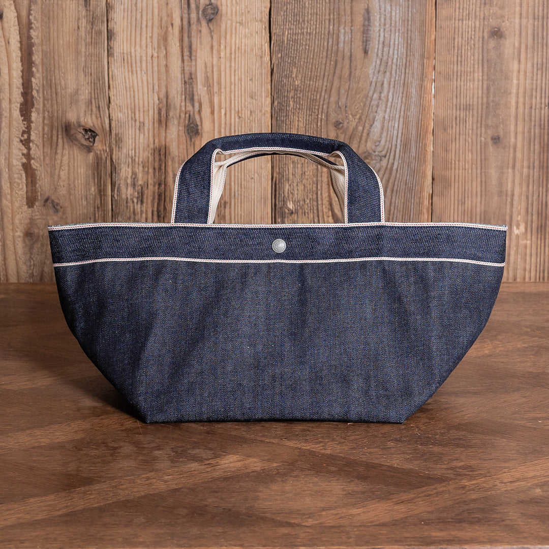 Lot.9001 Denim Boat-Shaped Tote 20"