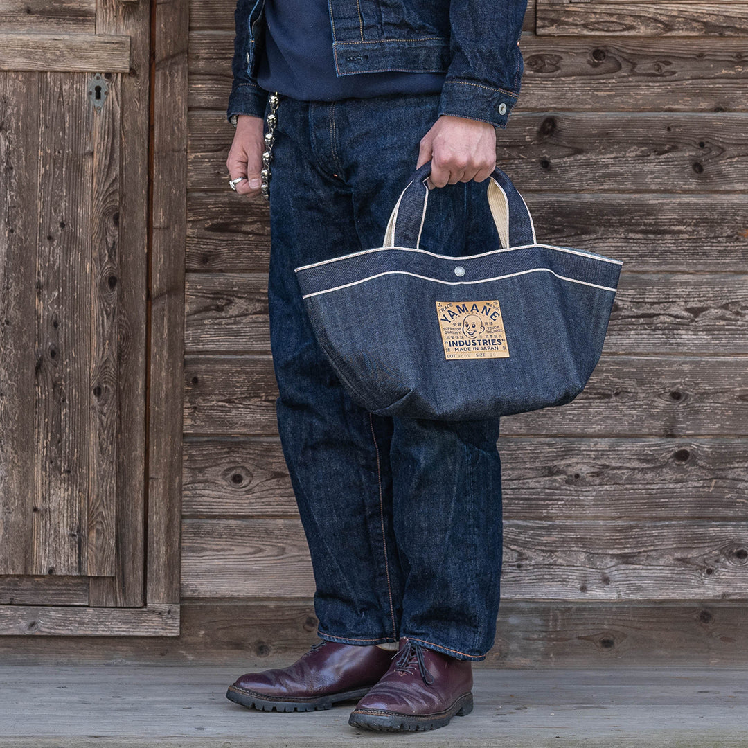 Lot.9001 Denim Boat-Shaped Tote 20"