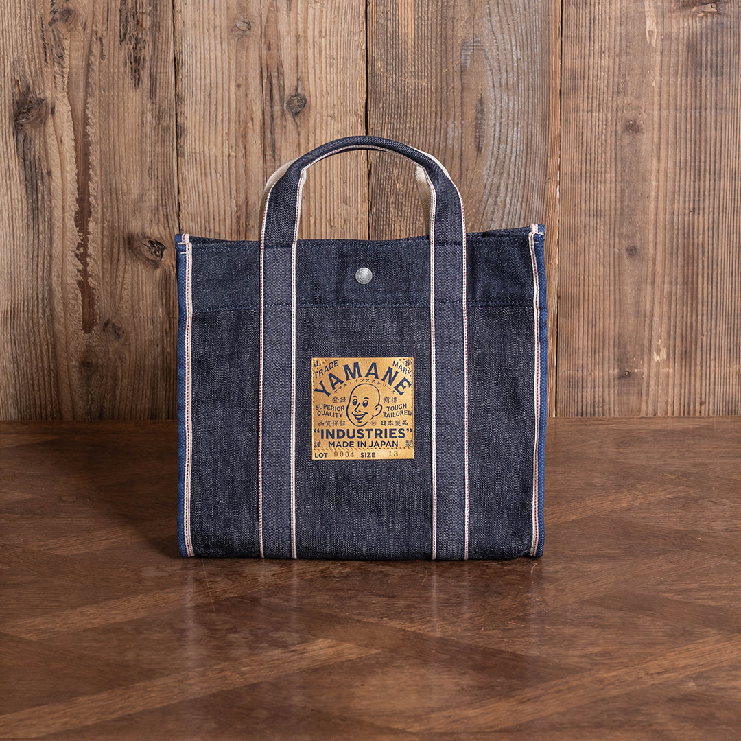 Lot.9004 Denim Round-Bottom Tote 13"