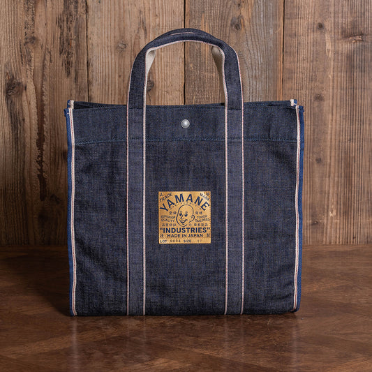 Lot.9004 Denim Round-Bottom Tote 17"