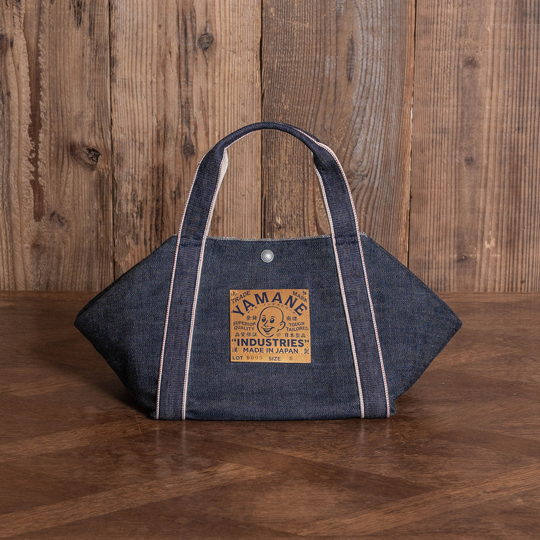 Lot.9005 Denim Diamond-Shaped Tote 8"