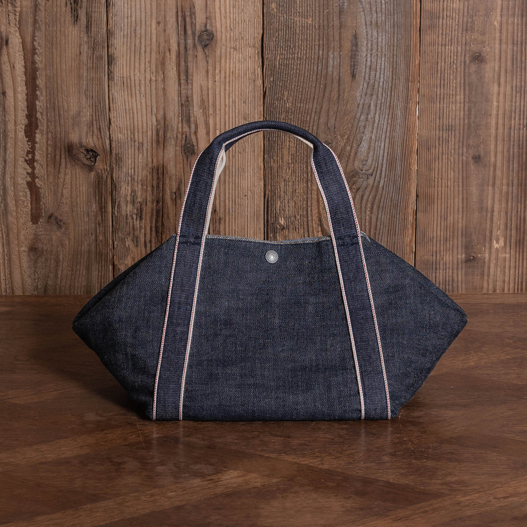 Lot.9005 Denim Diamond-Shaped Tote 8"