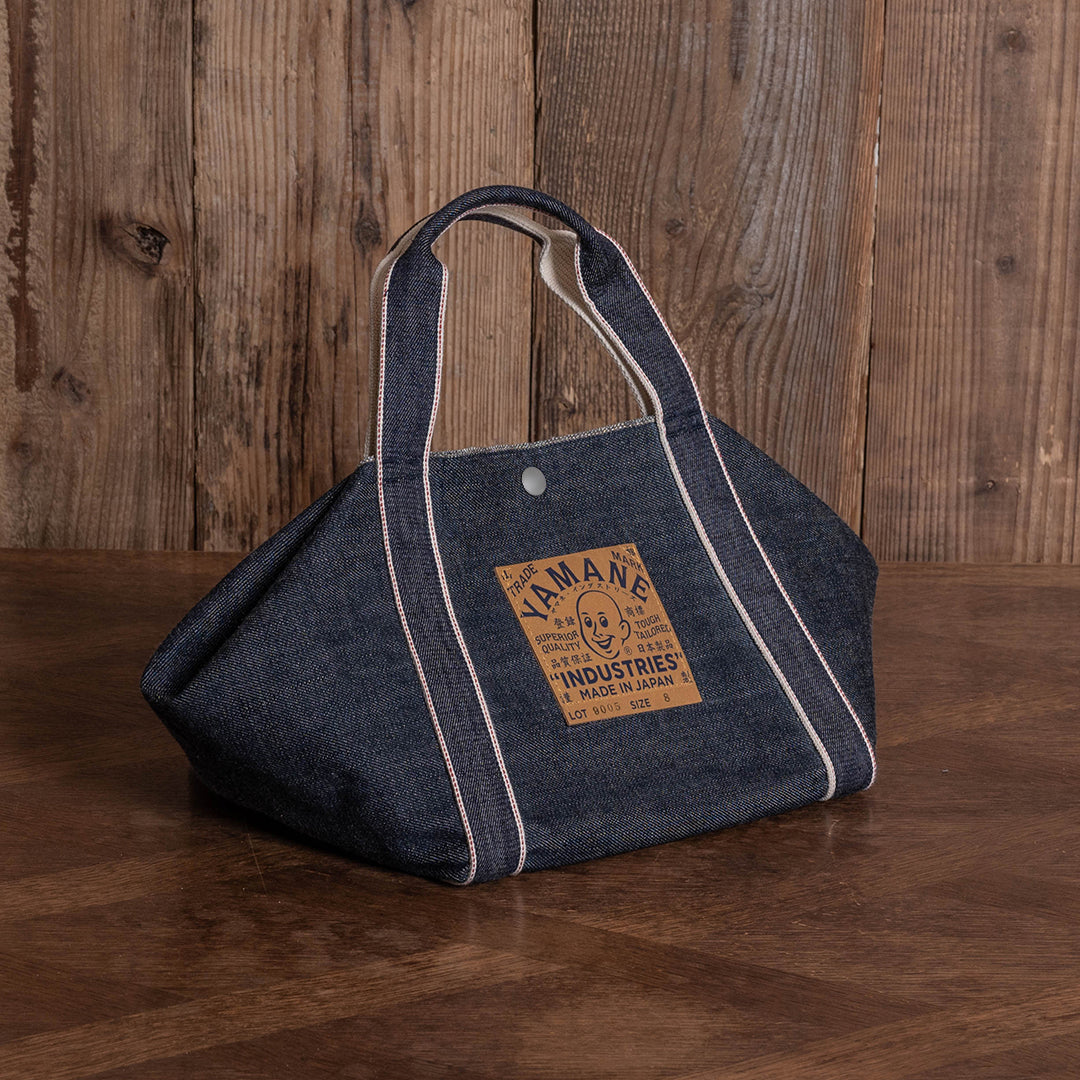Lot.9005 Denim Diamond-Shaped Tote 8"