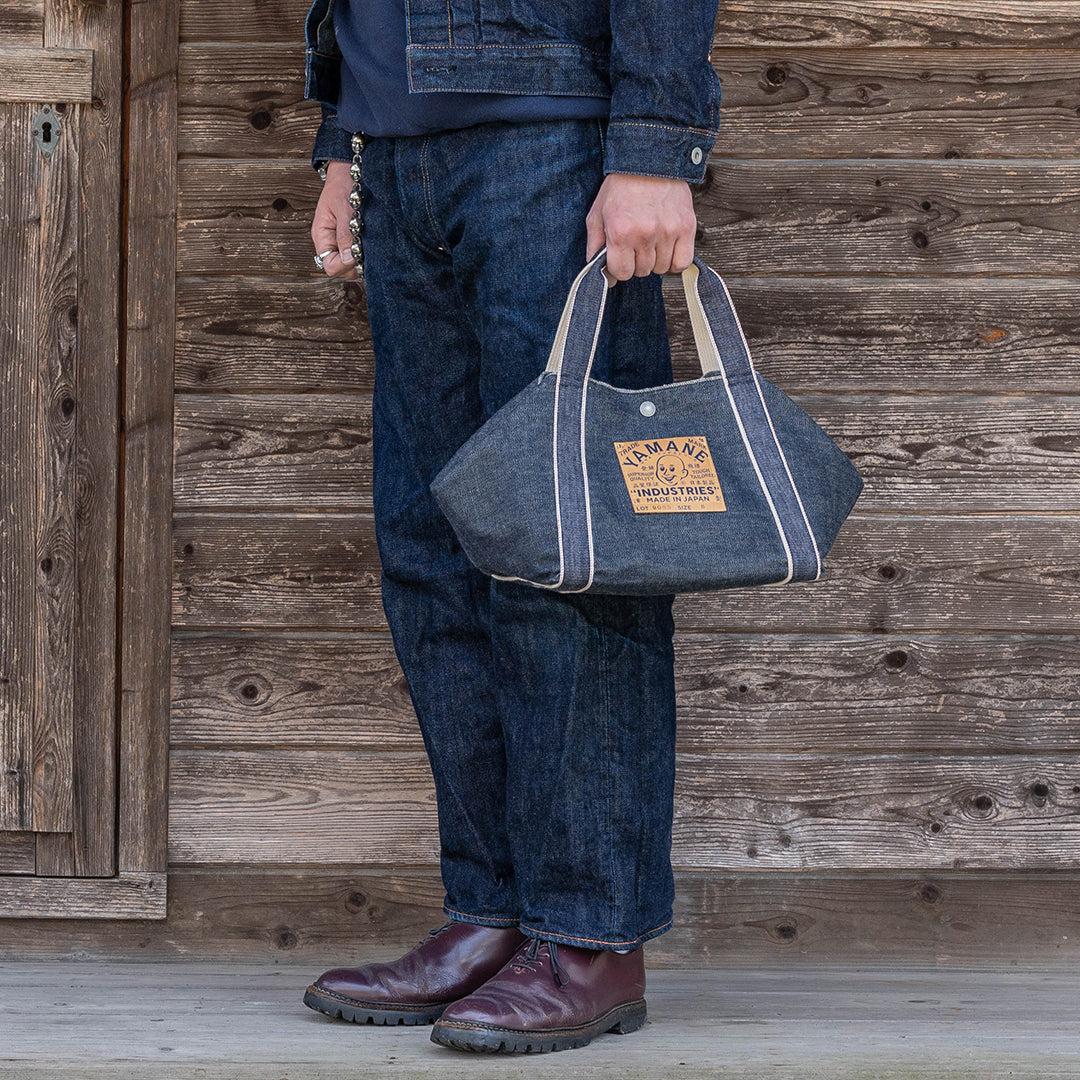 Lot.9005 Denim Diamond-Shaped Tote 8"