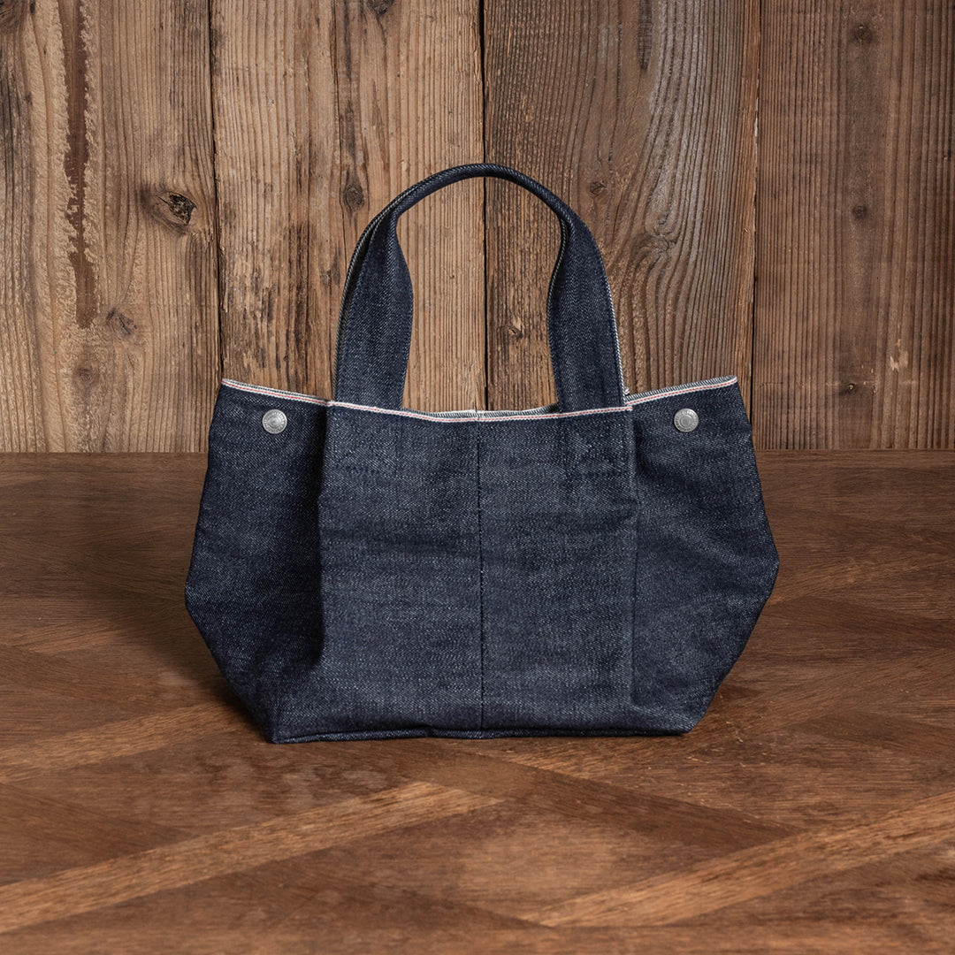 Lot.9006 Denim Two-way Snap-on Tote 10”