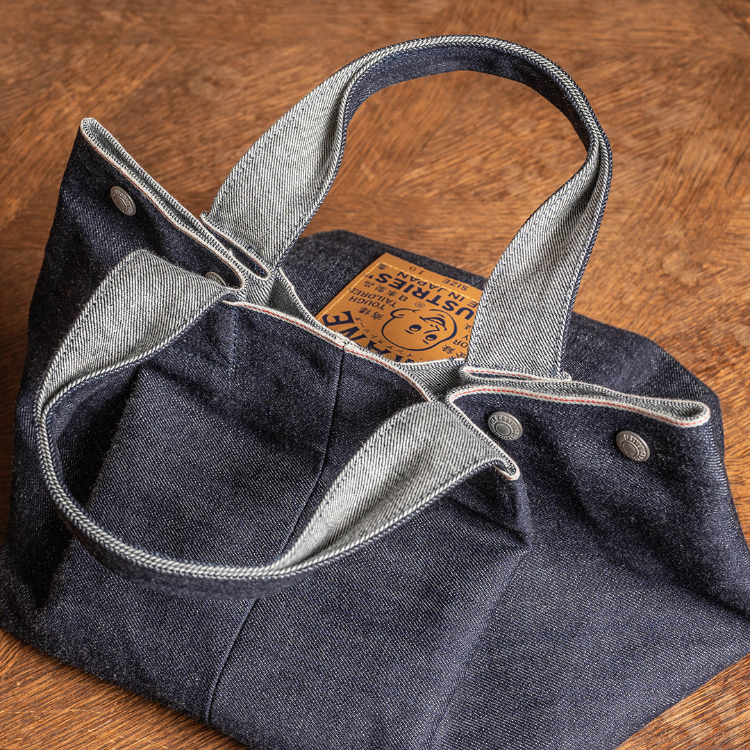 Lot.9006 Denim Two-way Snap-on Tote 10”