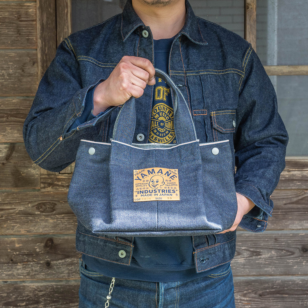 Lot.9006 Denim Two-way Snap-on Tote 10”