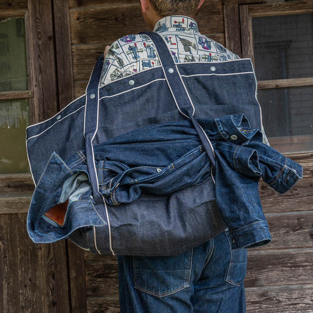 Lot.9009 Denim Huge Tote 29"