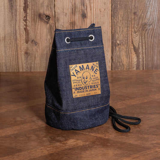 Lot.9012 Denim Drawstring Bag 11"