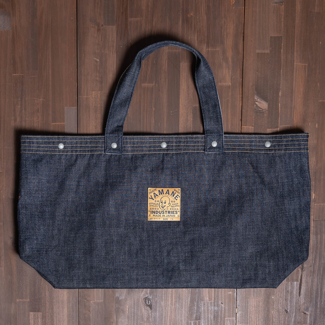 Lot.9018 Denim Two Pockets Huge Tote 32"