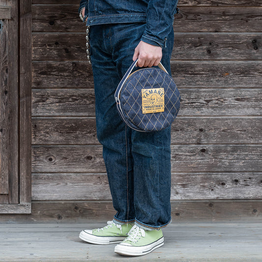 Lot.9033 Denim Circular Mini Bag 9"