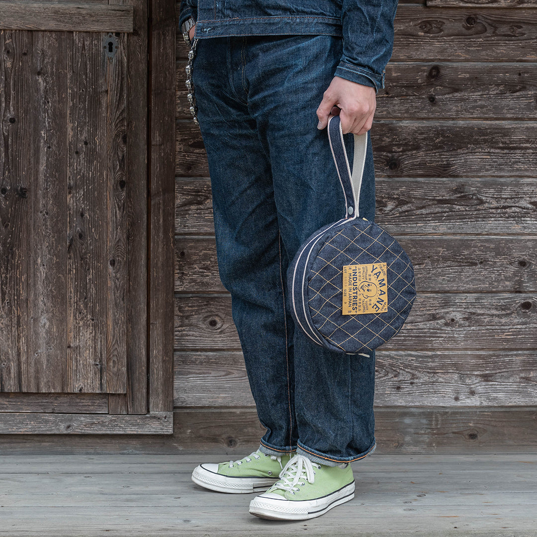 Lot.9033 Denim Circular Mini Bag 9"
