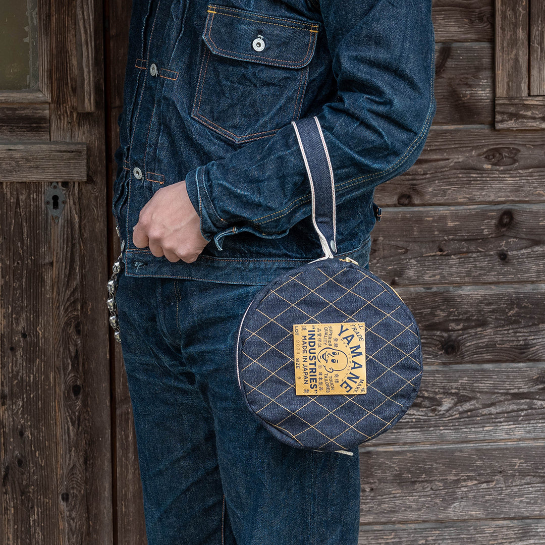 Lot.9033 Denim Circular Mini Bag 9"