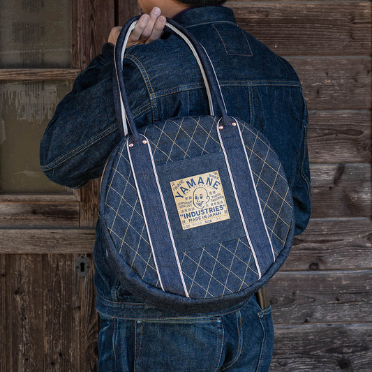 Lot.9036 Denim Circular Tote 14"