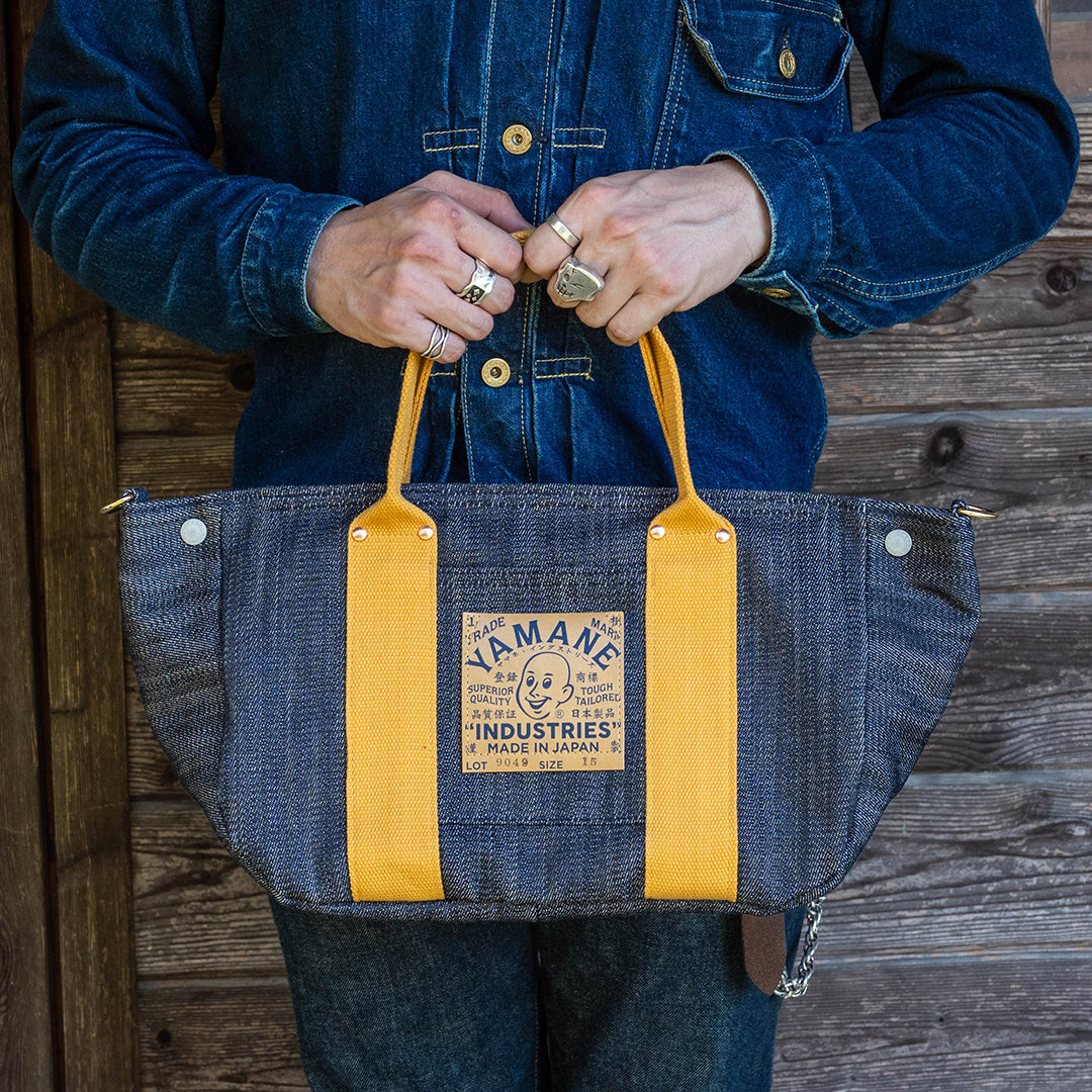 Lot.9049 Denim Zip Cover Tote 15"
