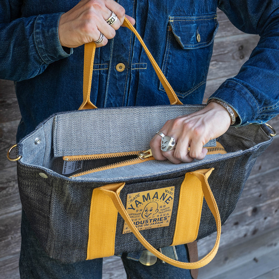 Lot.9049 Denim Zip Cover Tote 15"