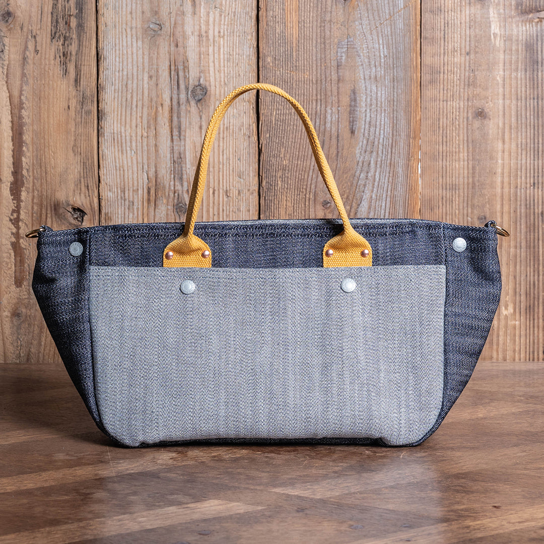 Lot.9049 Denim Zip Cover Tote 15"