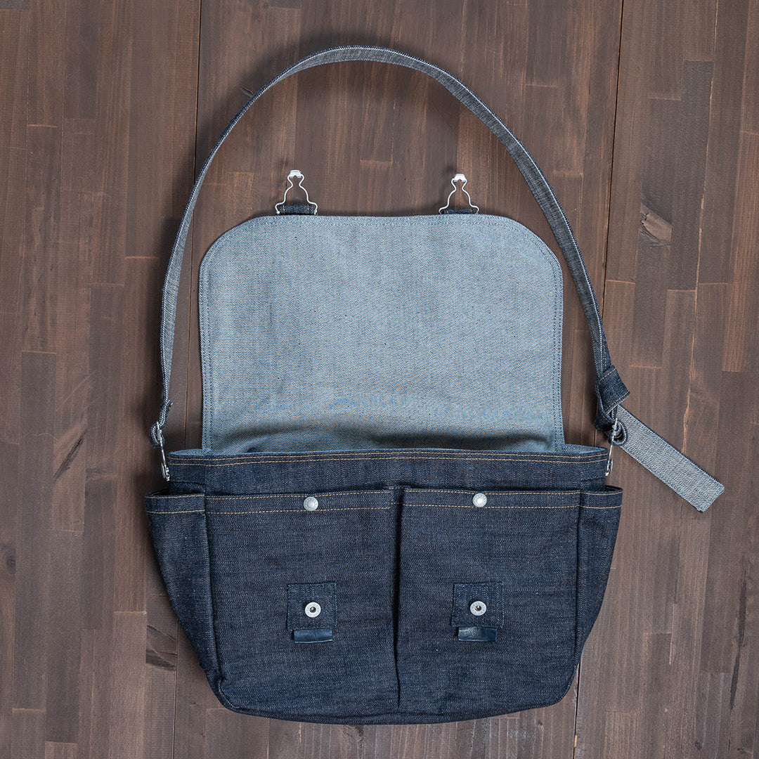 Lot.9050 Denim Safari Bag 18"