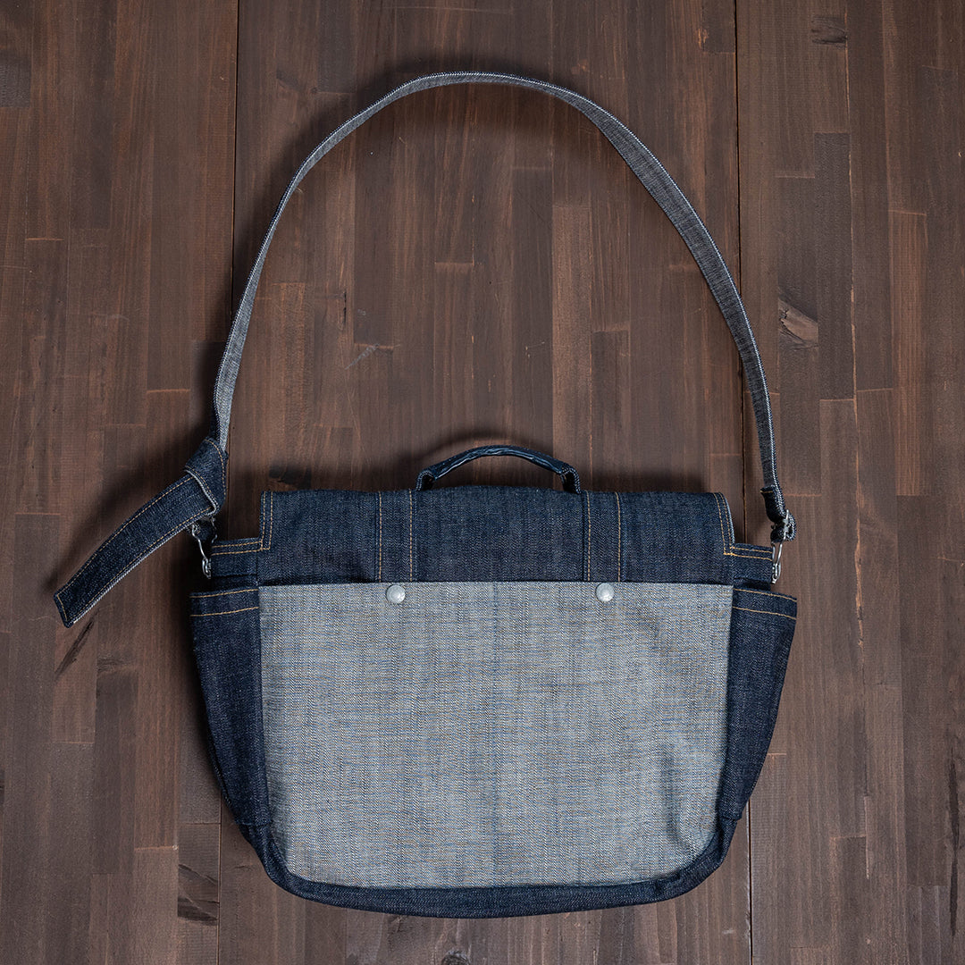 Lot.9050 Denim Safari Bag 18"