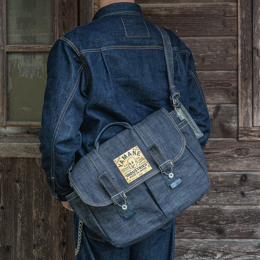 Lot.9050 Denim Safari Bag 18"
