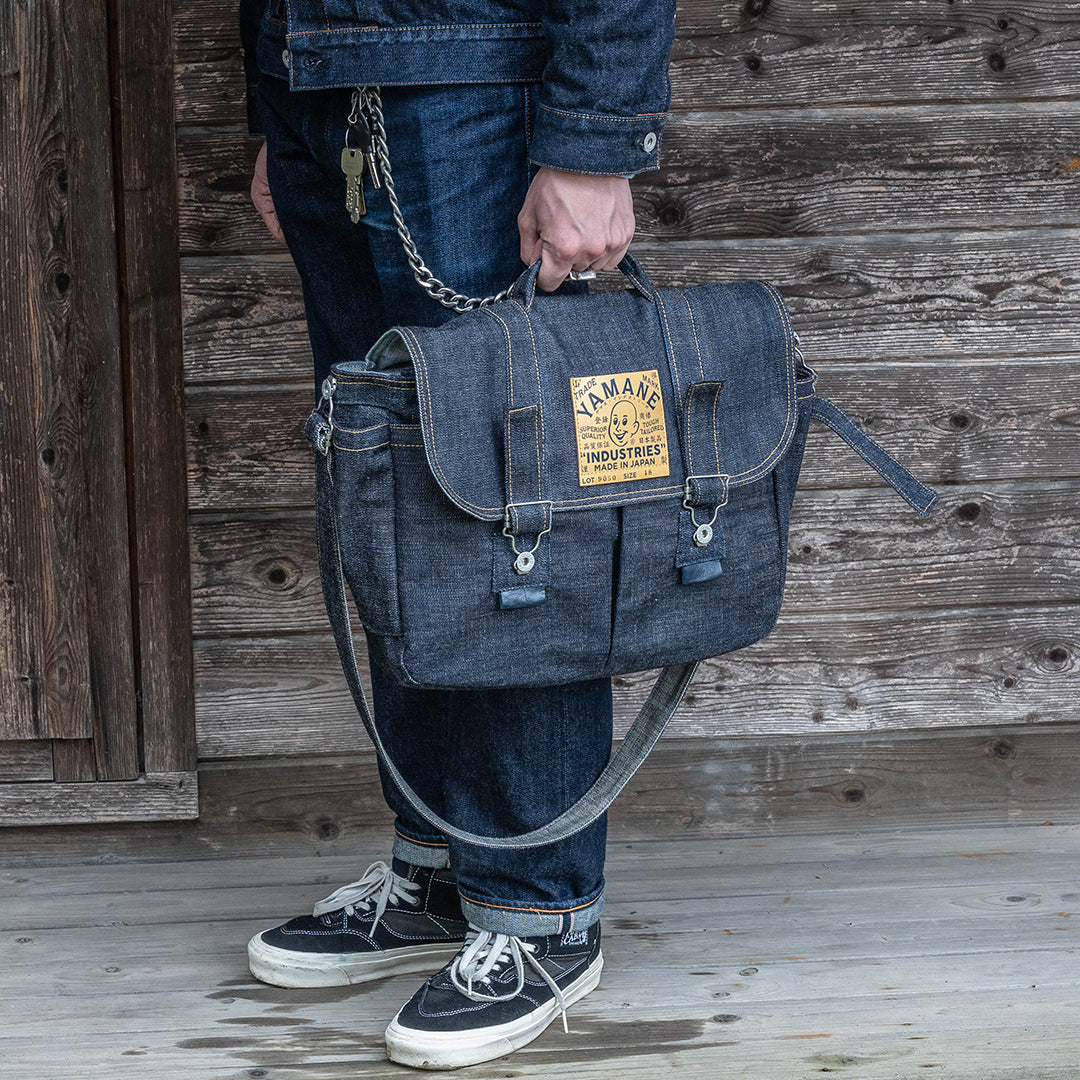 Lot.9050 Denim Safari Bag 18"