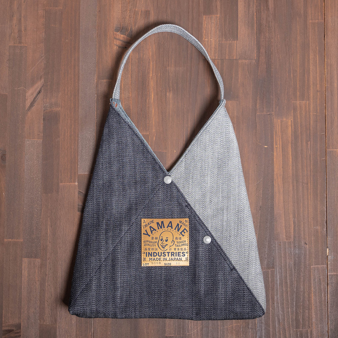 Lot.9063 "Omusubi" Denim Triangle Bag 15"