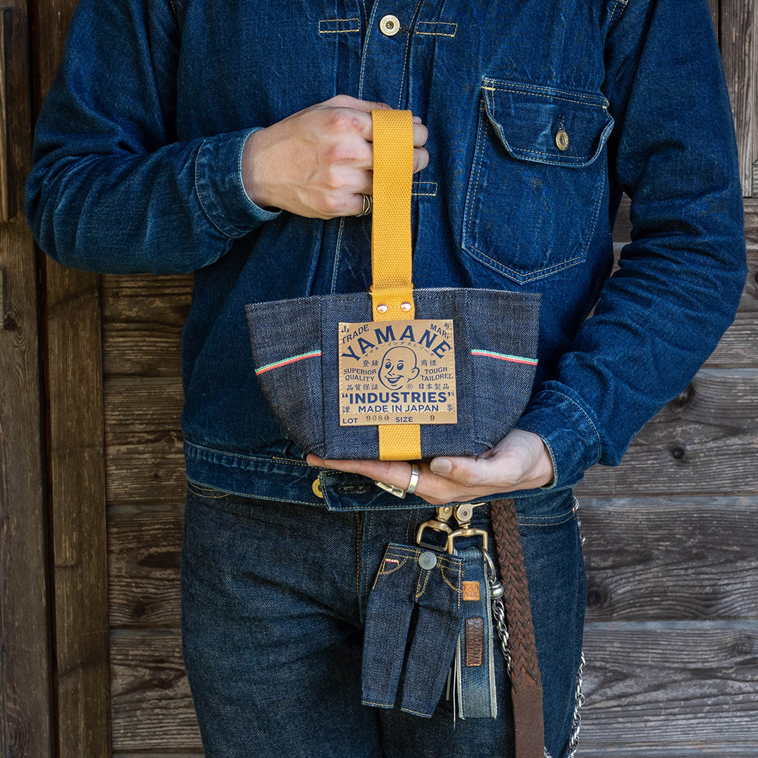 Lot.9080 Denim Single Handle Mini Bag 9"