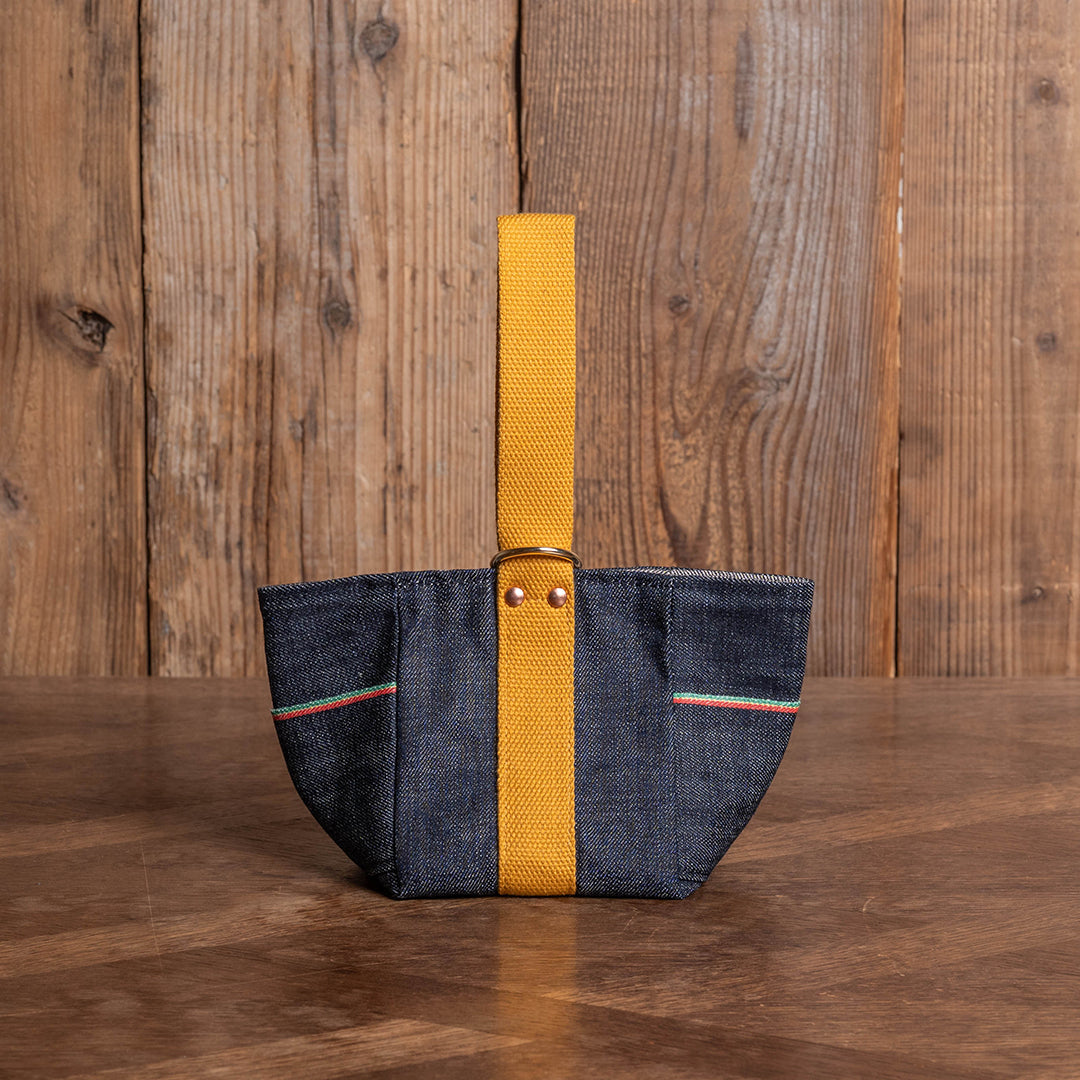 Lot.9080 Denim Single Handle Mini Bag 9"