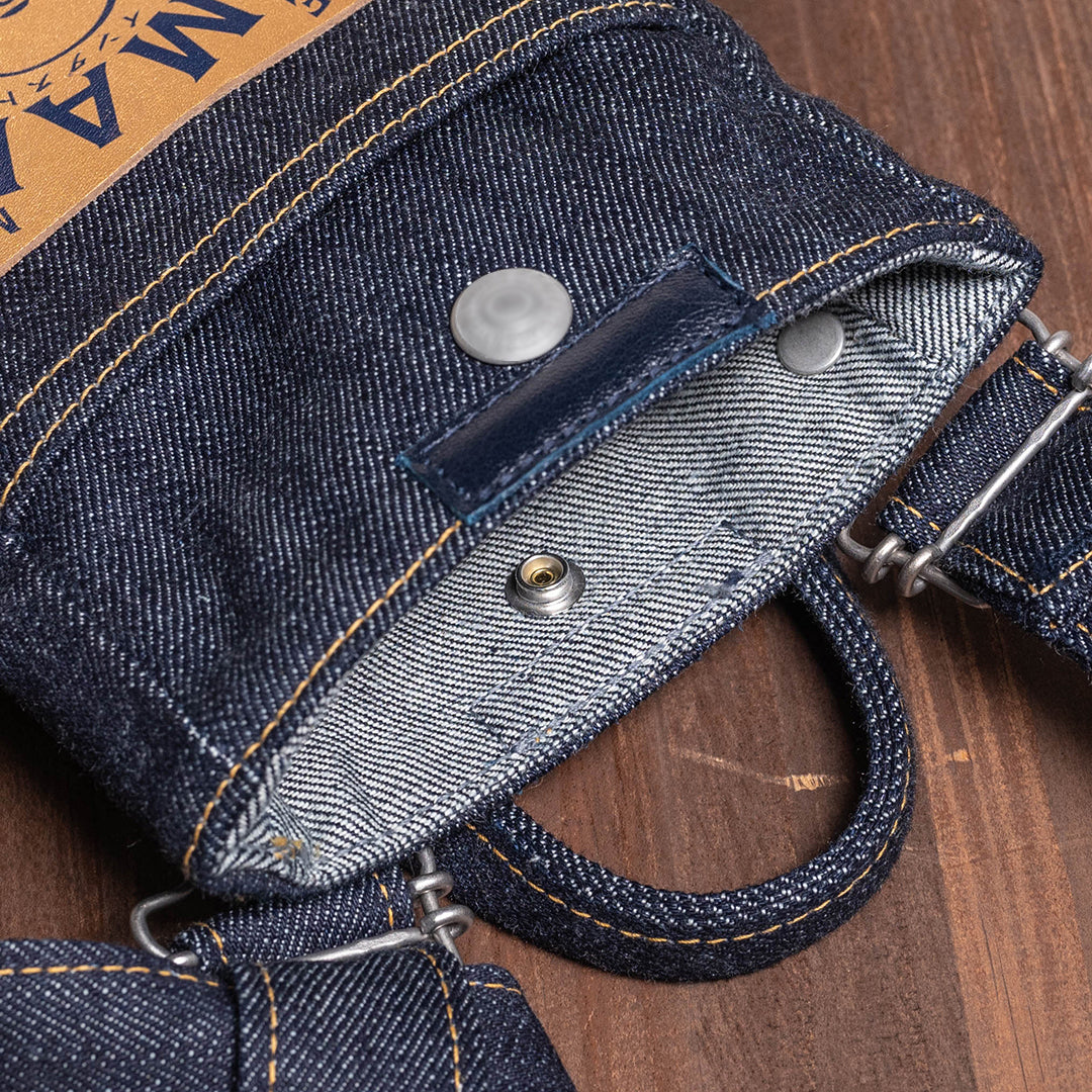 Lot.9102 Denim Smartphone Shoulder Pouch 6"