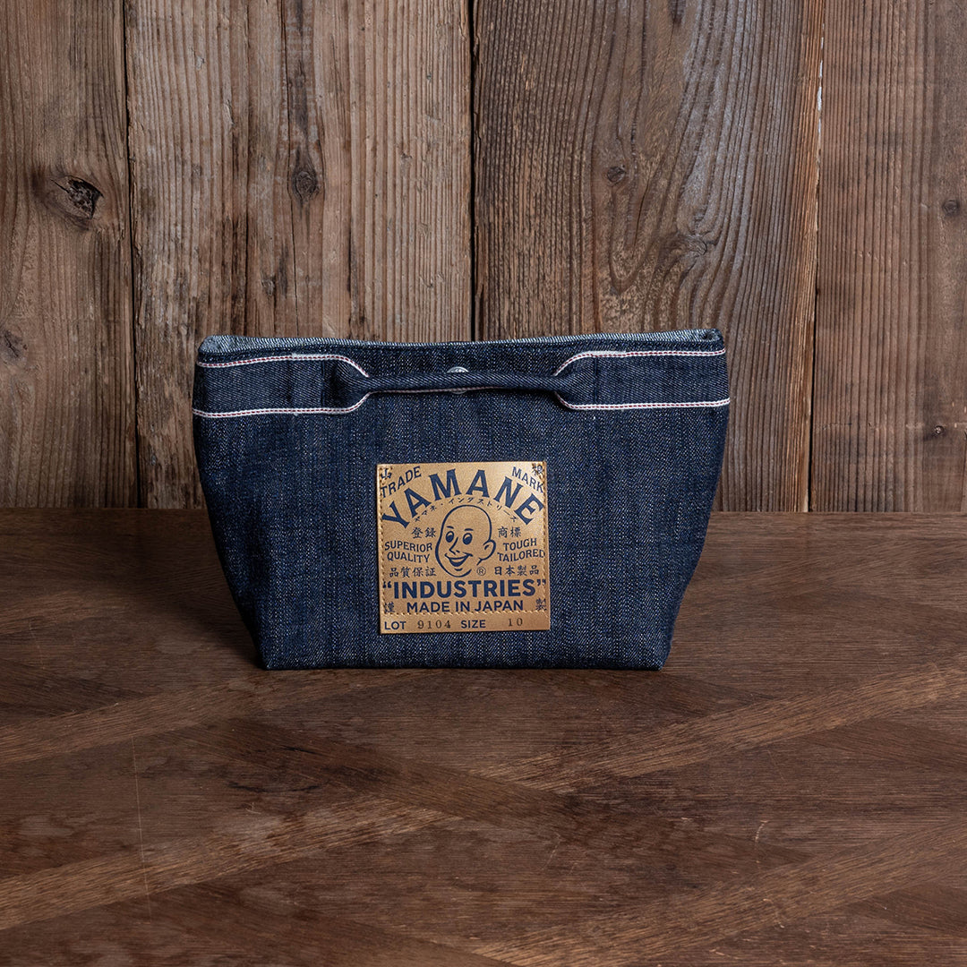 Lot.9104 Denim Draw-Open Shoulder Pouch 10"