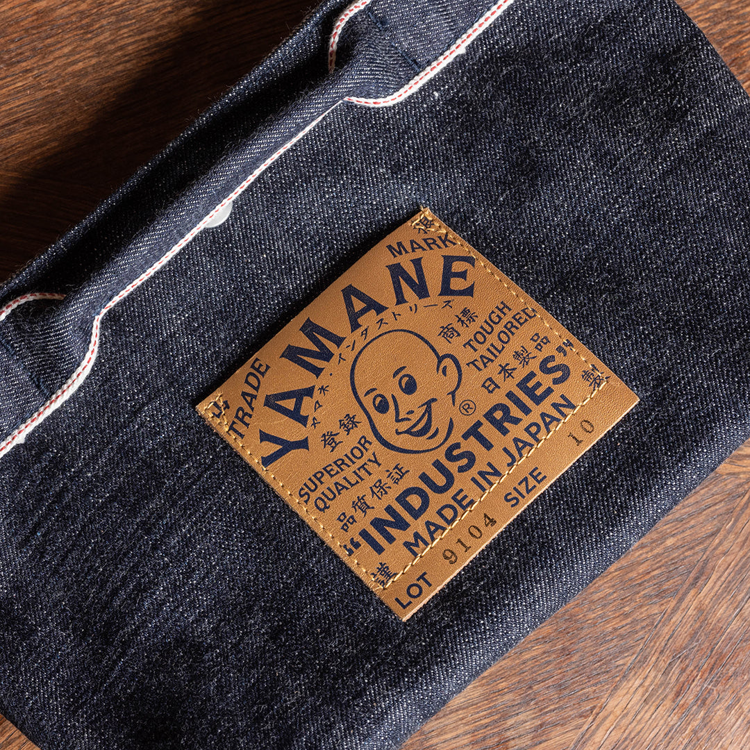 Lot.9104 Denim Draw-Open Shoulder Pouch 10"