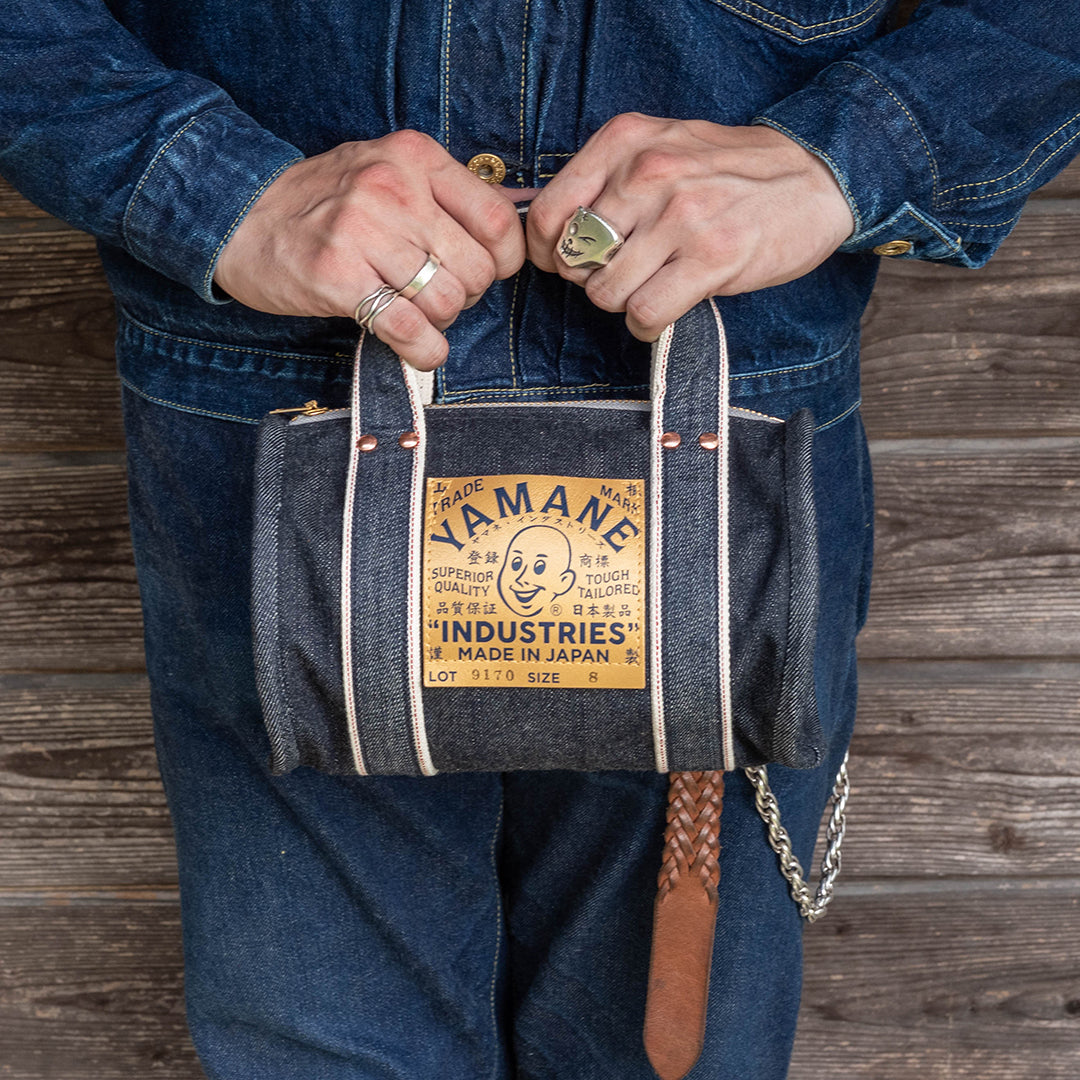 Lot.9170 Denim Mini Barrel Shoulder Bag 8"