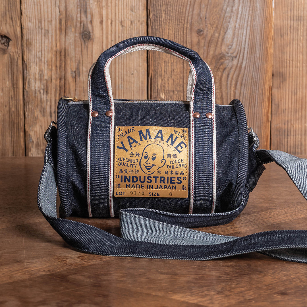 Lot.9170 Denim Mini Barrel Shoulder Bag 8"