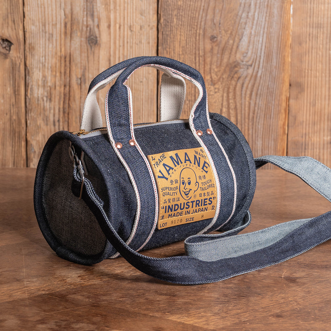 Lot.9170 Denim Mini Barrel Shoulder Bag 8"