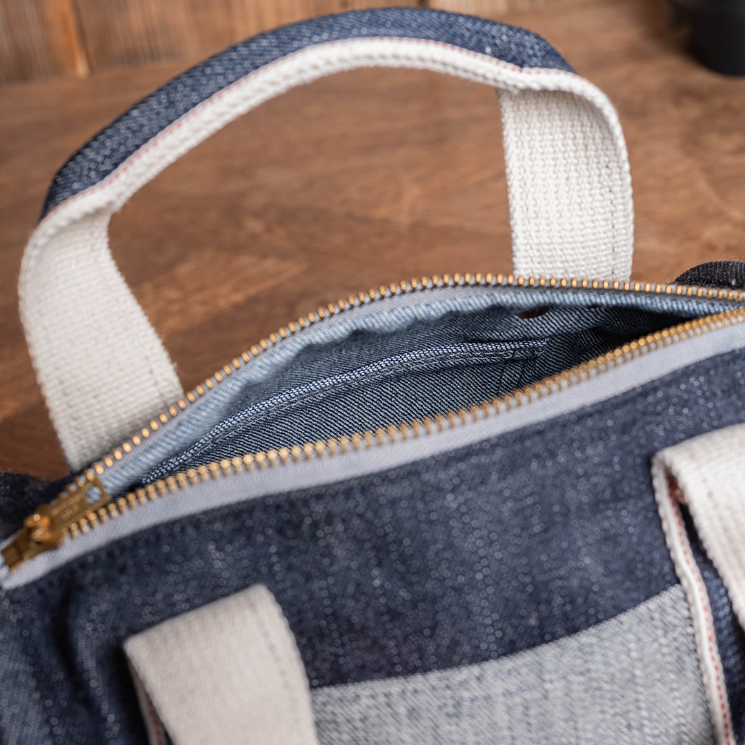 Lot.9170 Denim Mini Barrel Shoulder Bag 8"