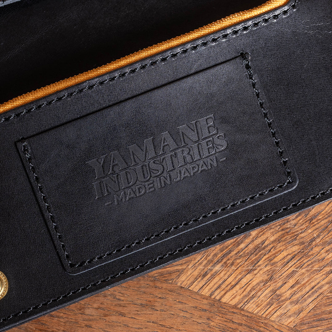 Lot.9500 "Frontier" Steer Hide Leather Biker Wallet (Black)