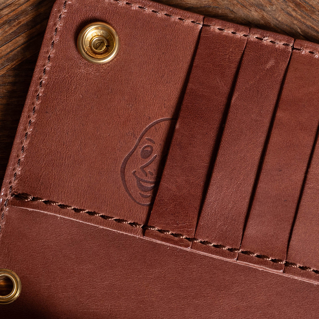 Lot.9500 "Frontier" Steer Hide Leather Biker Wallet (Choco)