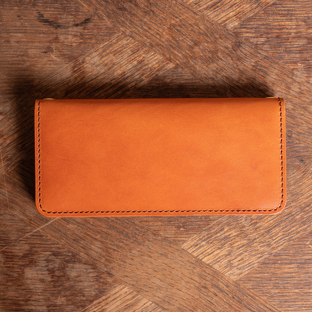 Lot.9500 "Frontier" Steer Hide Leather Biker Wallet (Camel)