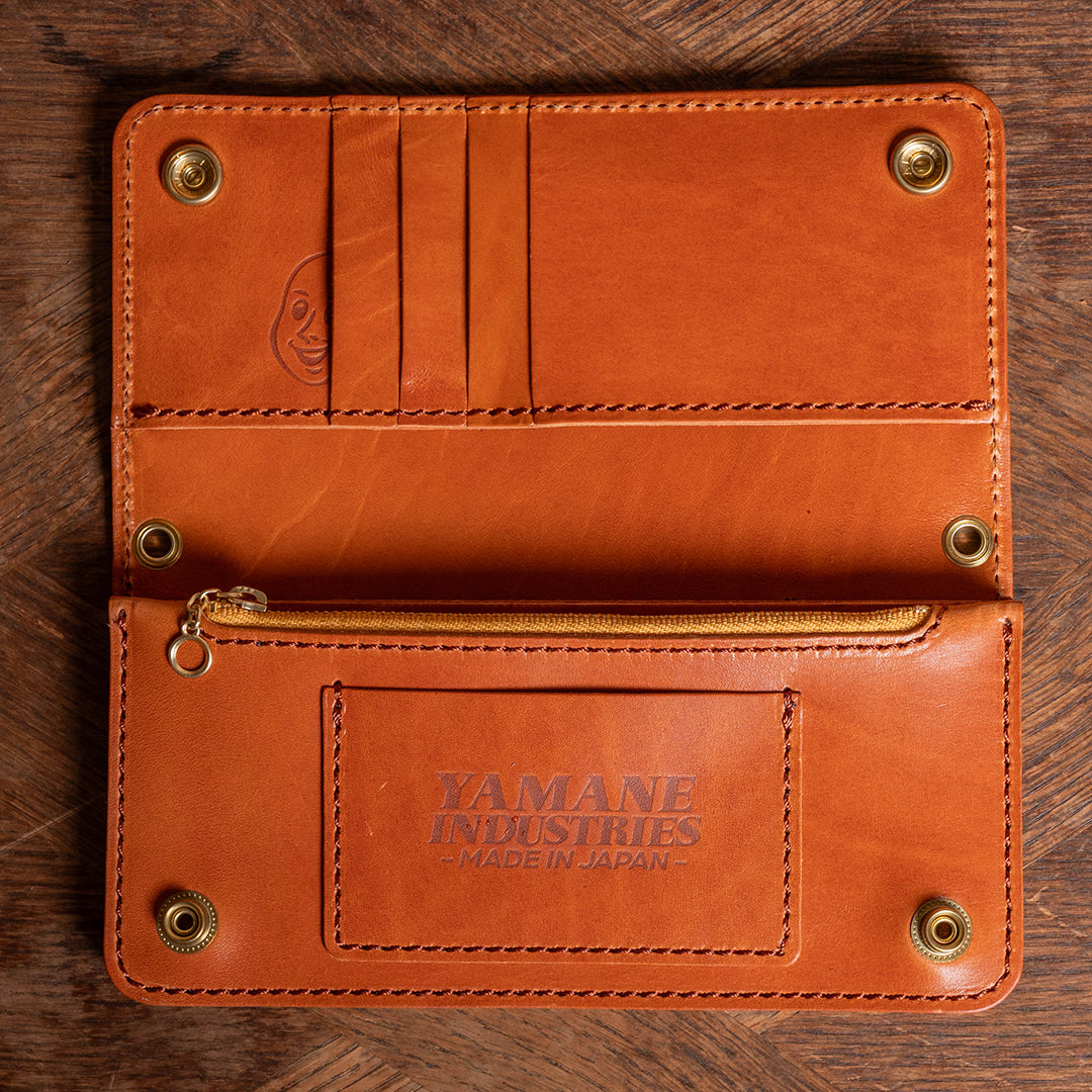 Lot.9500 "Frontier" Steer Hide Leather Biker Wallet (Camel)