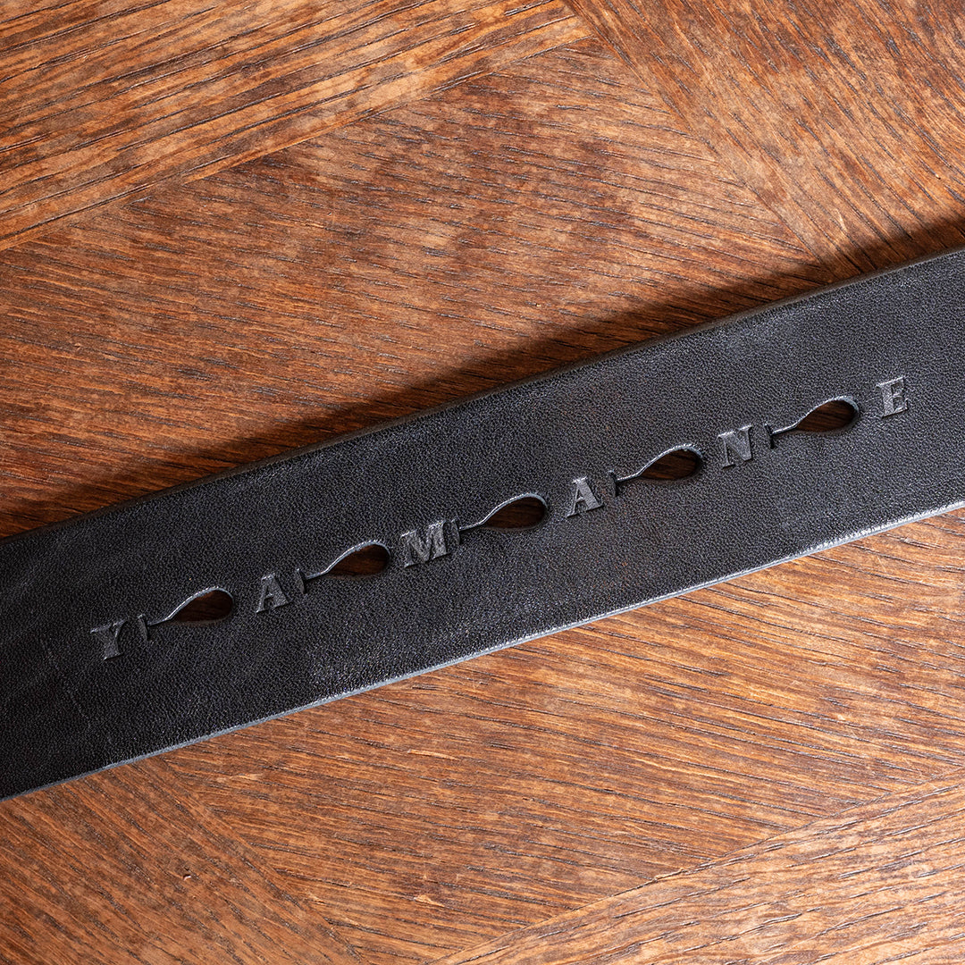 Lot.9905 "Canyon" 40mm Steer Hide Leather Belt (Black)