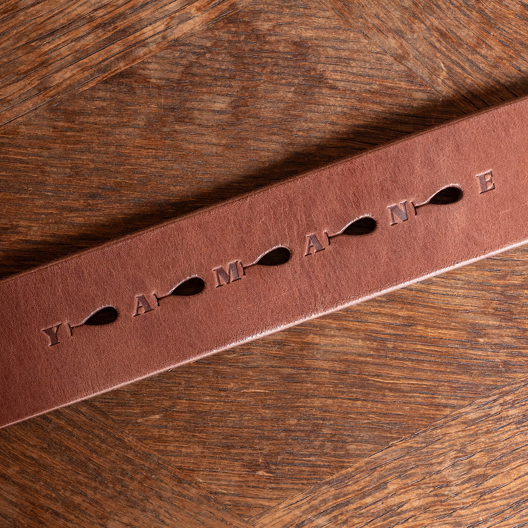 Lot.9905 "Canyon" 40mm Steer Hide Leather Belt (Choco)