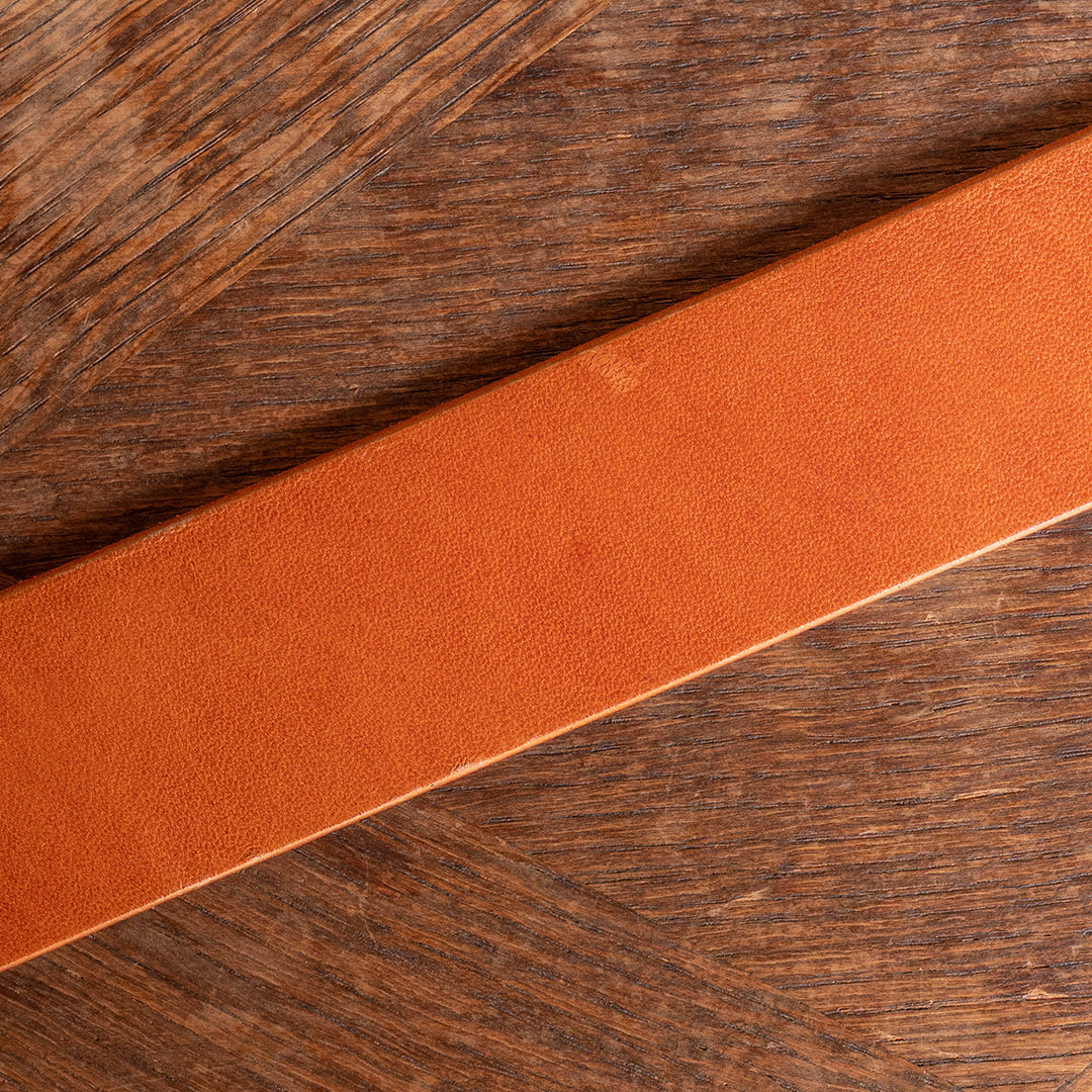 Lot.9905 "Canyon" 40mm Steer Hide Leather Belt (Camel）