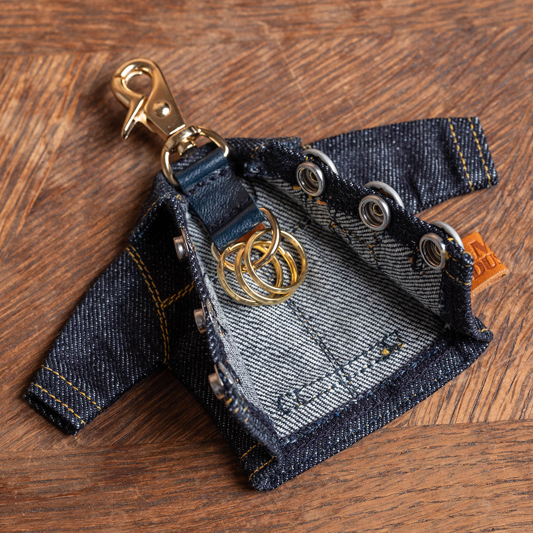 Denim Jacket-style Key Ring