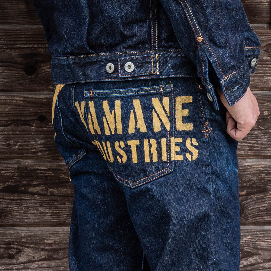 [Option] [For jeans] "YAMANE INDUSTRIES" Hand Stencil Painting