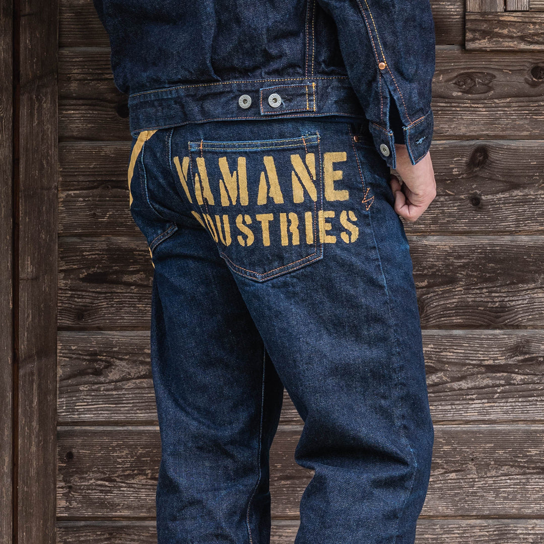 [Option] [For jeans] "YAMANE INDUSTRIES" Hand Stencil Painting